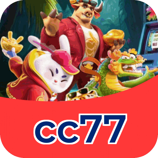Interface do aplicativo cc77 mostrando jogos disponíveis no iOS e Android